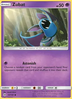 Zubat, Sun & Moon #54/149