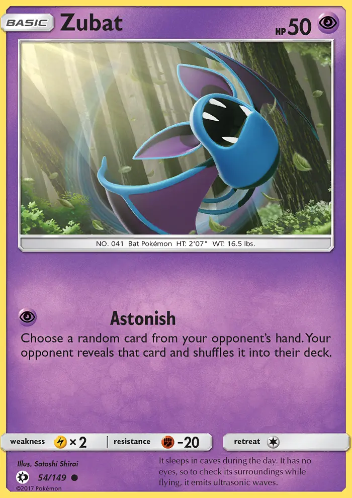 Zubat, Sun & Moon #54