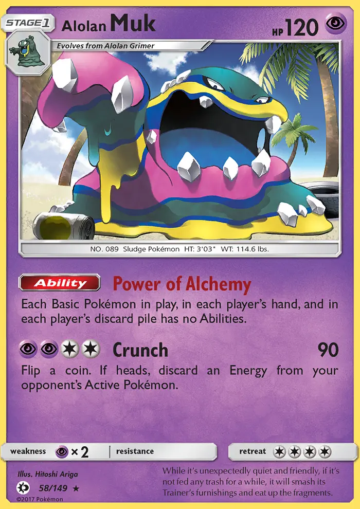 Alolan Muk, Sun & Moon #58