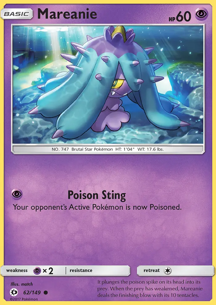 Mareanie, Sun & Moon #62