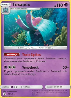 Toxapex, Sun & Moon #63/149