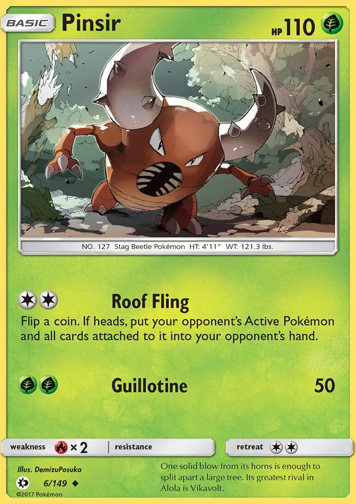 Pinsir, Sun & Moon #6