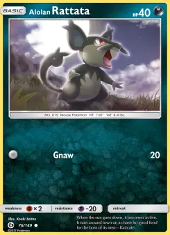 Alolan Rattata, Sun & Moon #76/149