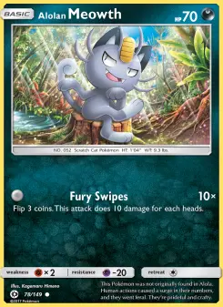 Alolan Meowth, Sun & Moon #78/149