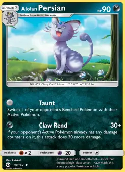 Alolan Persian, Sun & Moon #79/149