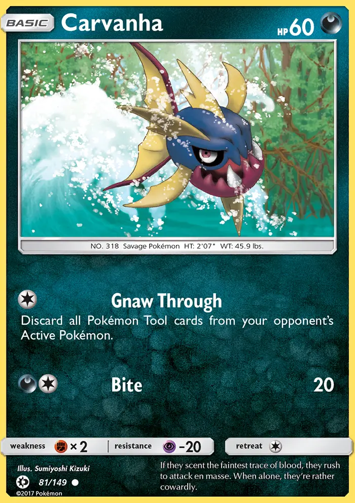 Carvanha, Sun & Moon #81
