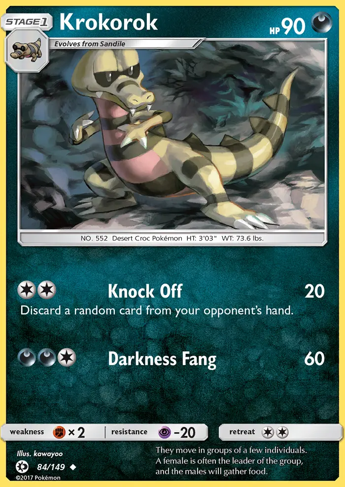 Krokorok, Sun & Moon #84