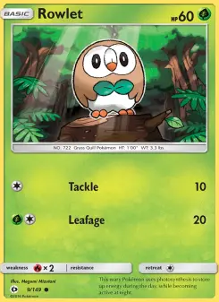 Rowlet, Sun & Moon #9/149