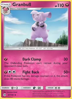 Granbull, Sun & Moon #91/149