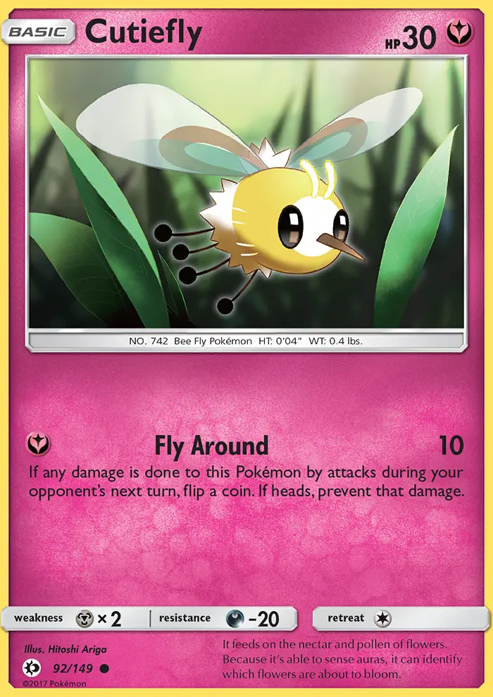 Cutiefly, Sun & Moon #92