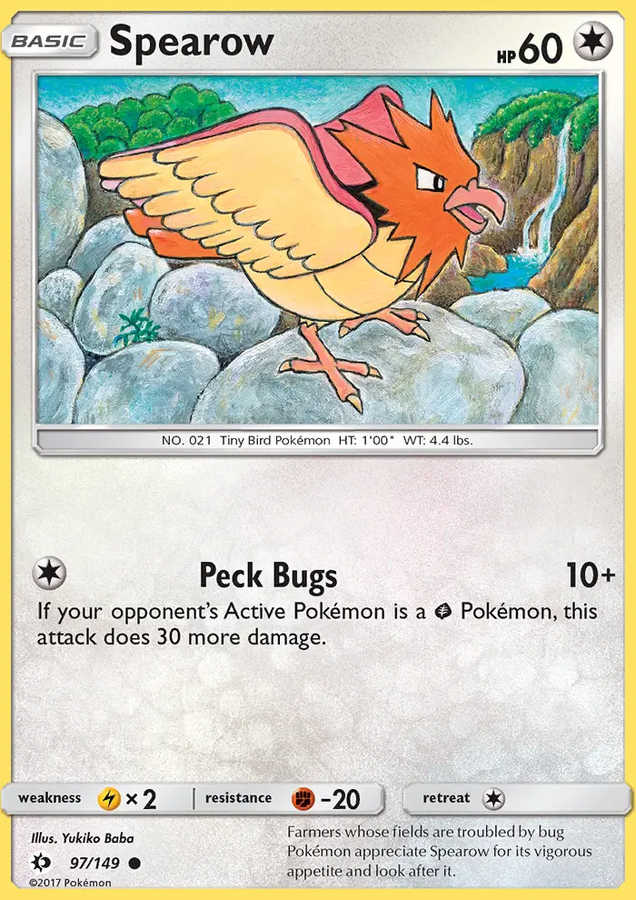 Spearow, Sun & Moon #97