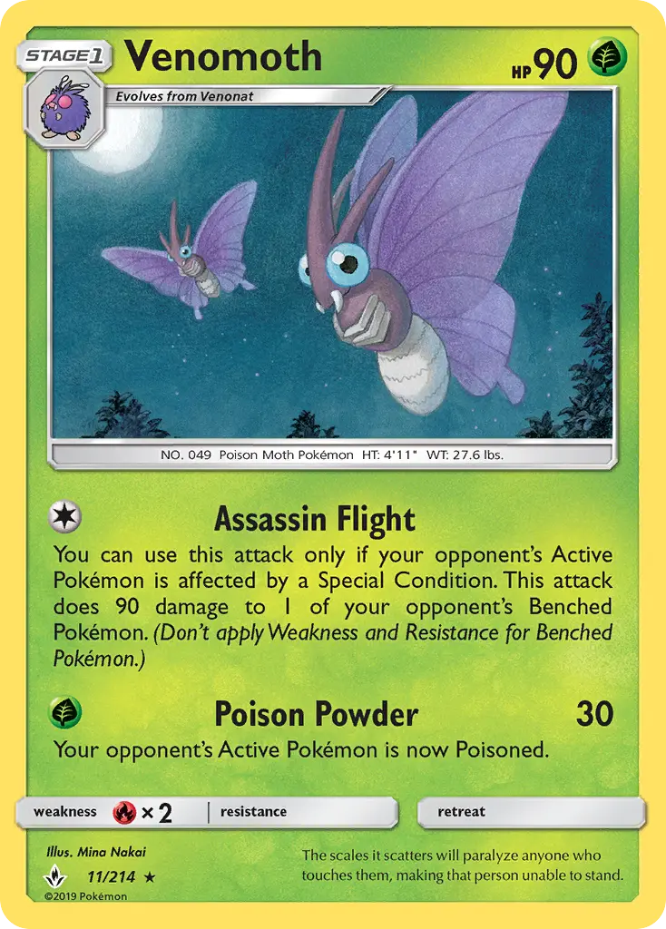 Venomoth, Unbroken Bonds #11