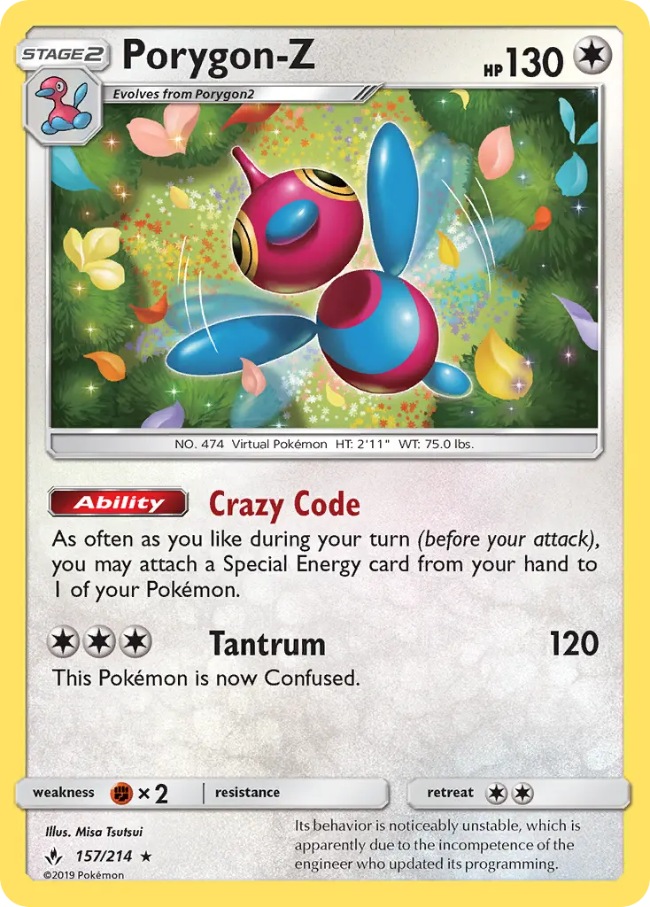Porygon-Z, Unbroken Bonds #157