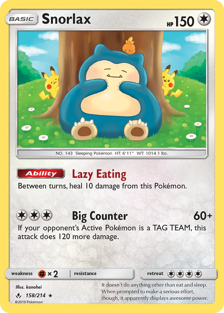 Snorlax, Unbroken Bonds #158