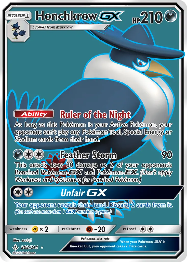 Honchkrow GX, Unbroken Bonds #202