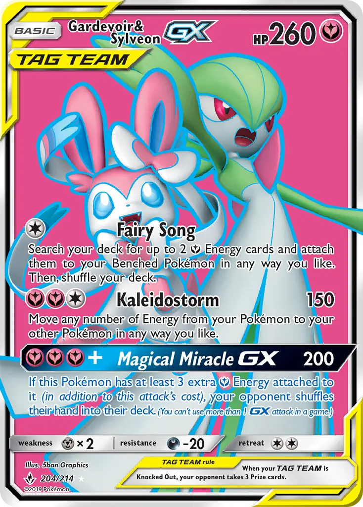 Gardevoir & Sylveon GX, Unbroken Bonds #204