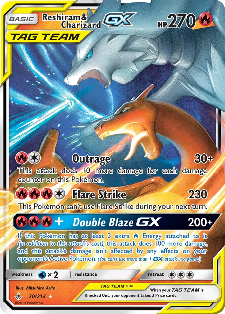 Reshiram & Charizard GX, Unbroken Bonds #20