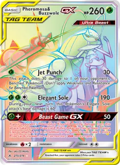 Pheromosa & Buzzwole GX, Unbroken Bonds #215/214