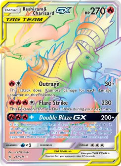 Reshiram & Charizard GX, Unbroken Bonds #217/214