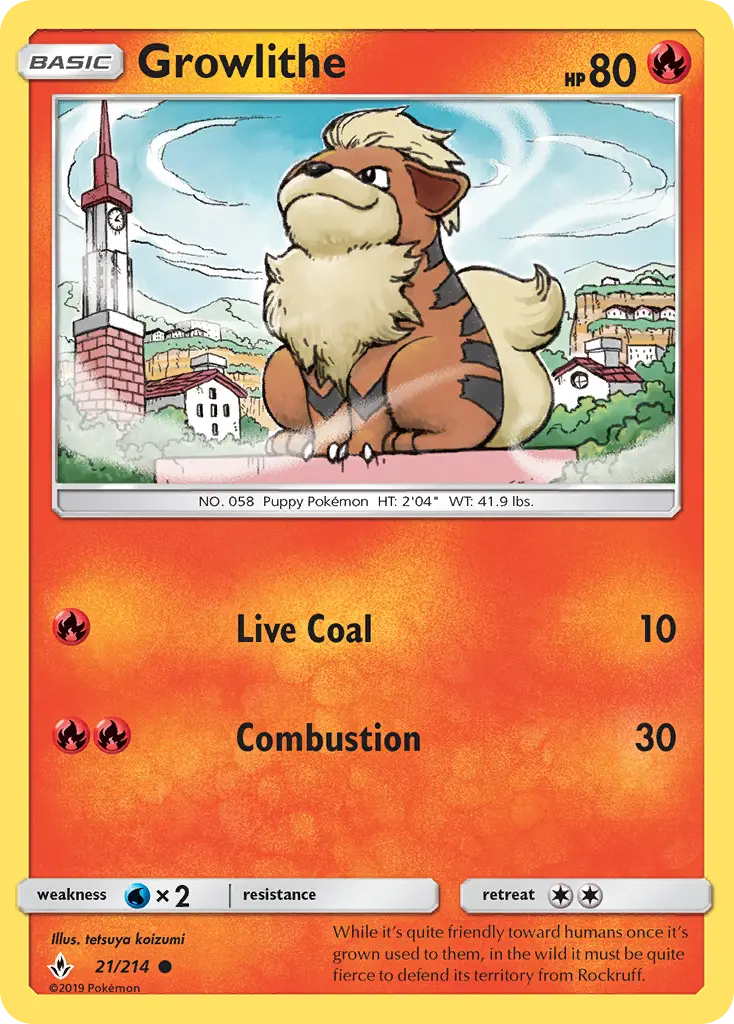 Growlithe, Unbroken Bonds #21