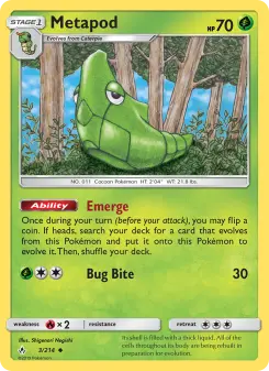 Metapod, Unbroken Bonds #3/214