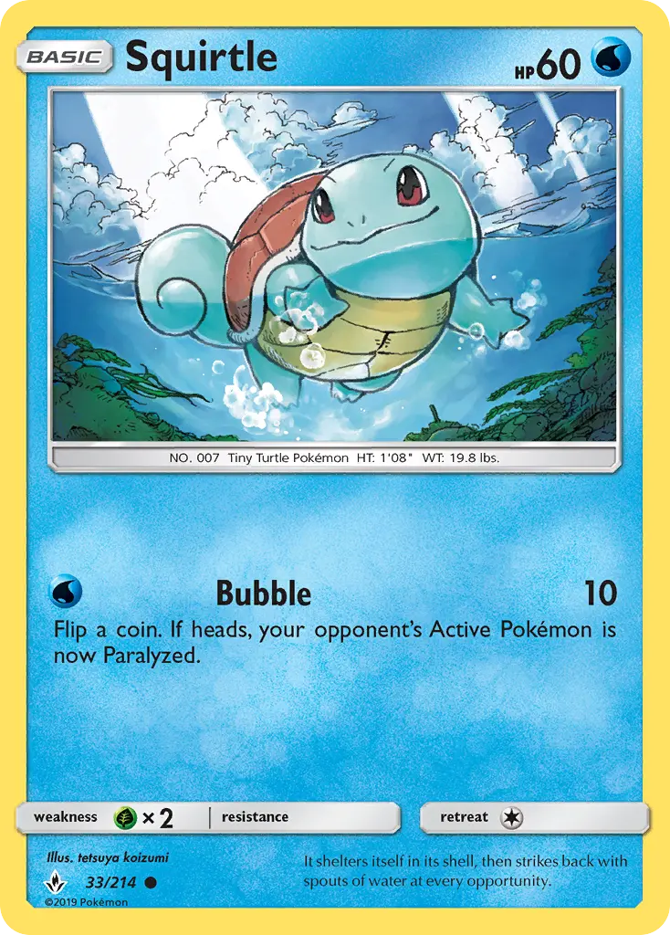 Squirtle, Unbroken Bonds #33