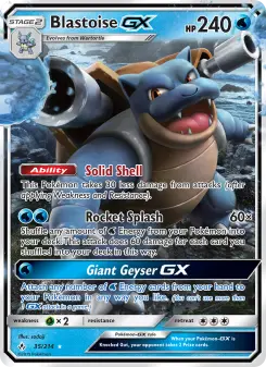 Blastoise GX, Unbroken Bonds #35/214