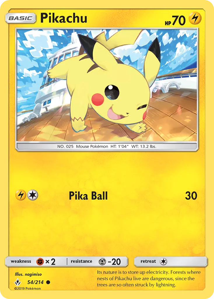 Pikachu, Unbroken Bonds #54
