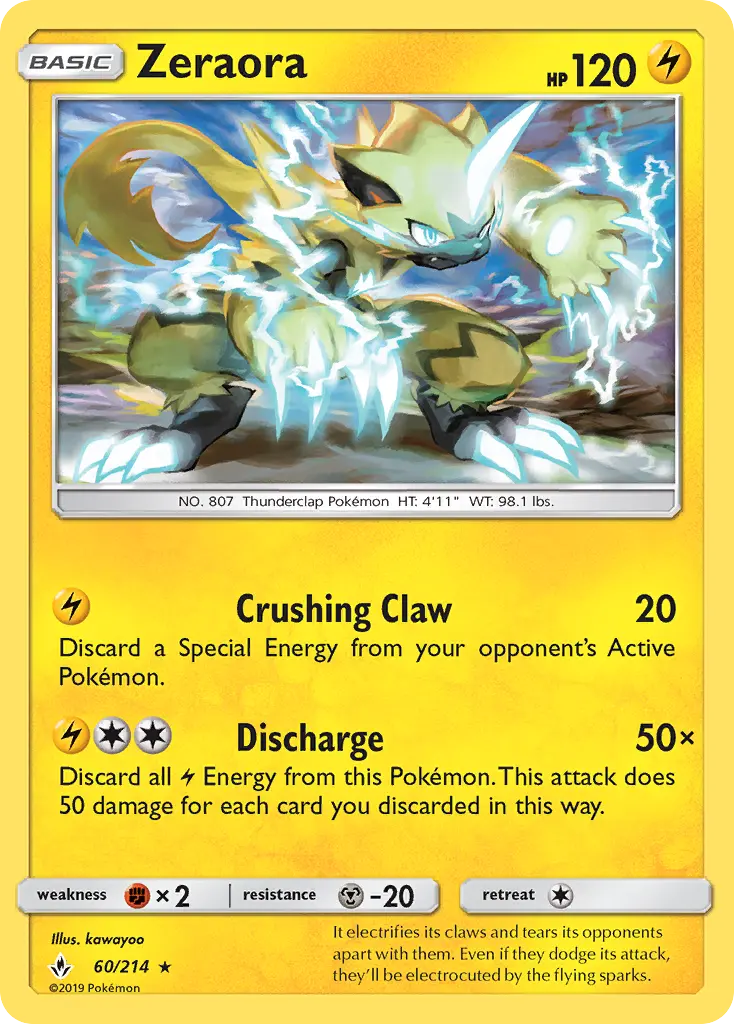Zeraora, Unbroken Bonds #60