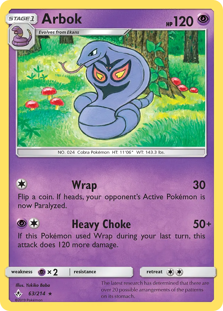 Arbok, Unbroken Bonds #63