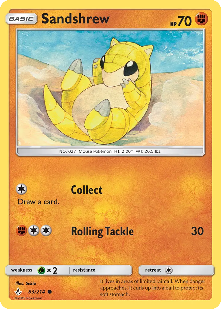 Sandshrew, Unbroken Bonds #83