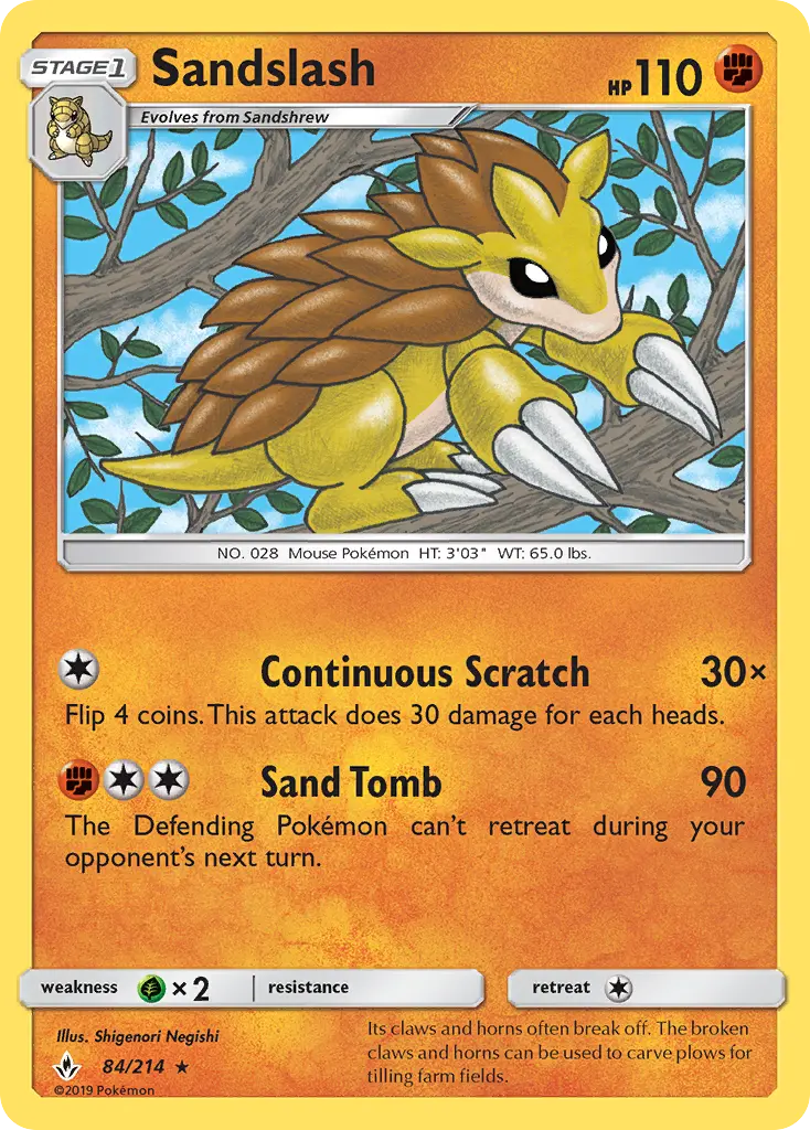 Sandslash, Unbroken Bonds #84