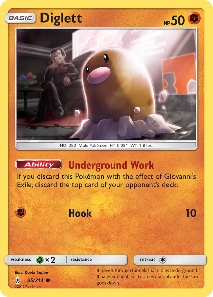 Diglett, Unbroken Bonds #85