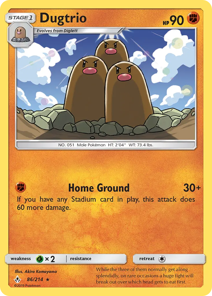 Dugtrio, Unbroken Bonds #86