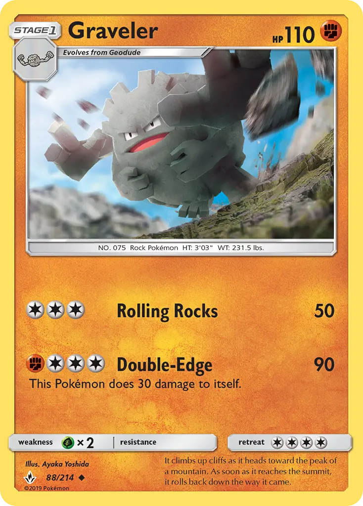 Graveler, Unbroken Bonds #88