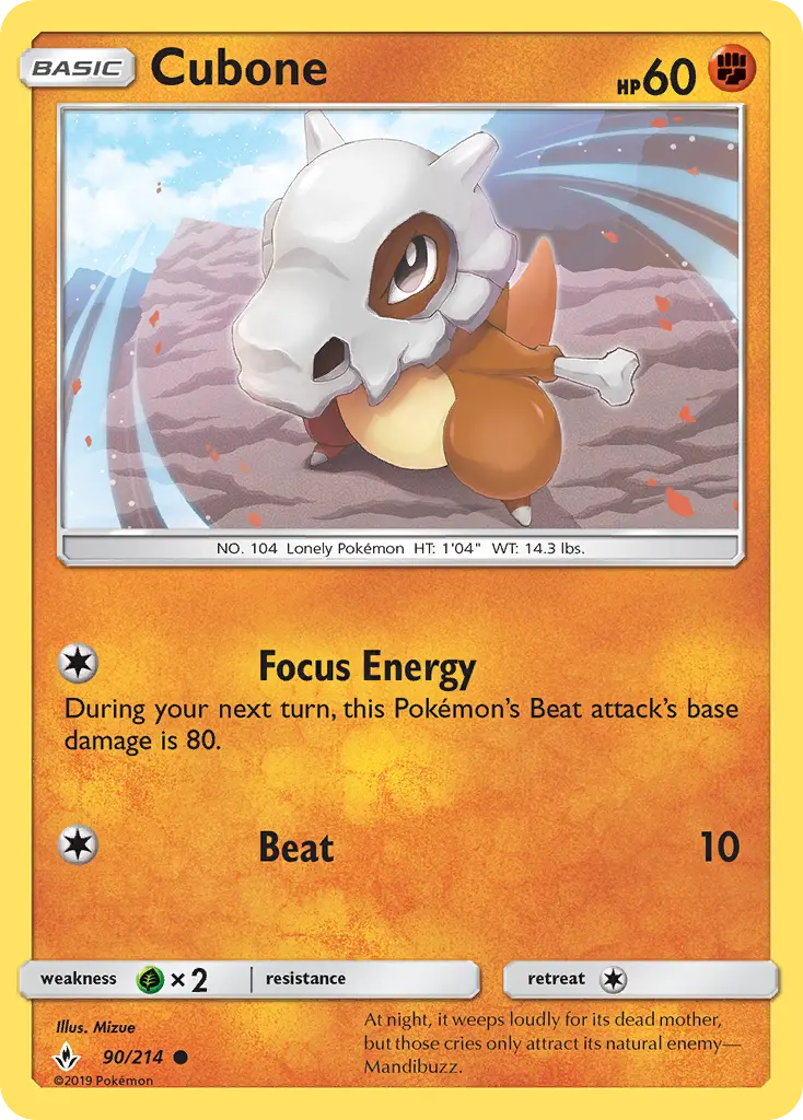 Cubone, Unbroken Bonds #90