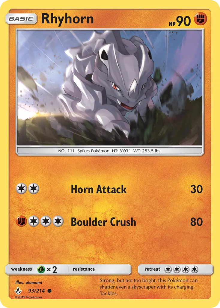 Rhyhorn, Unbroken Bonds #93