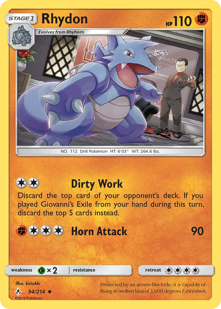 Rhydon, Unbroken Bonds #94