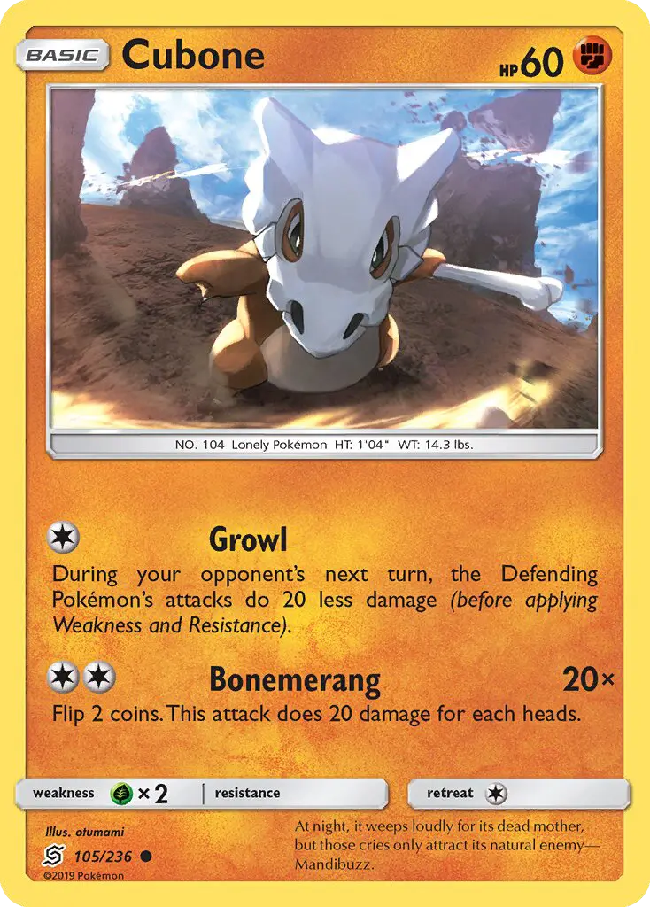 Cubone, Unified Minds #105