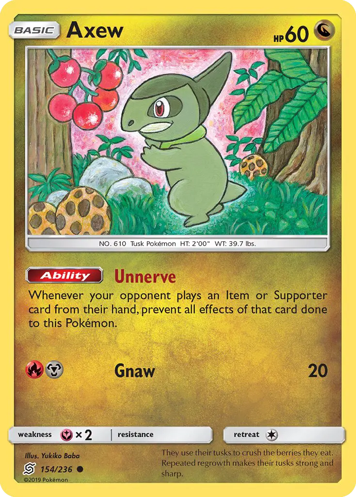 Axew, Unified Minds #154