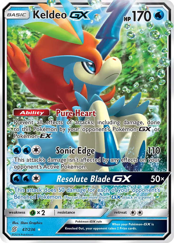 Keldeo GX, Unified Minds #47
