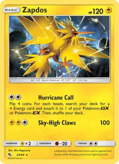 Zapdos, Hidden Fates #24/68