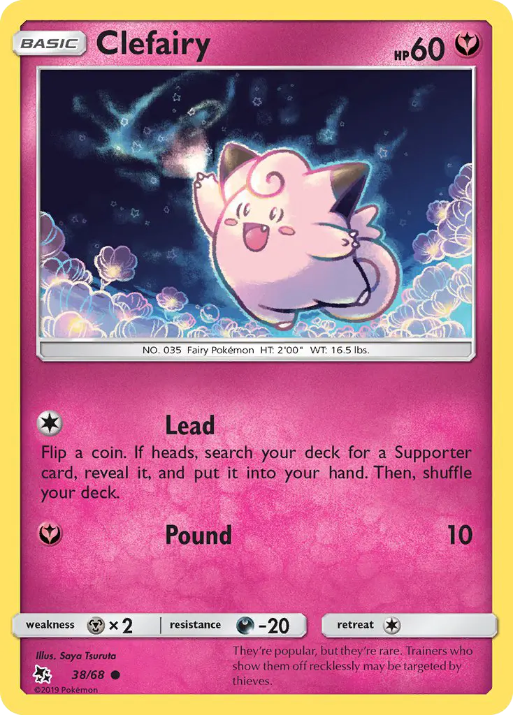 Clefairy, Hidden Fates #38