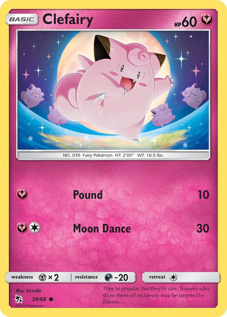 Clefairy, Hidden Fates #39