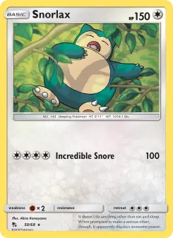 Snorlax, Hidden Fates #50/68