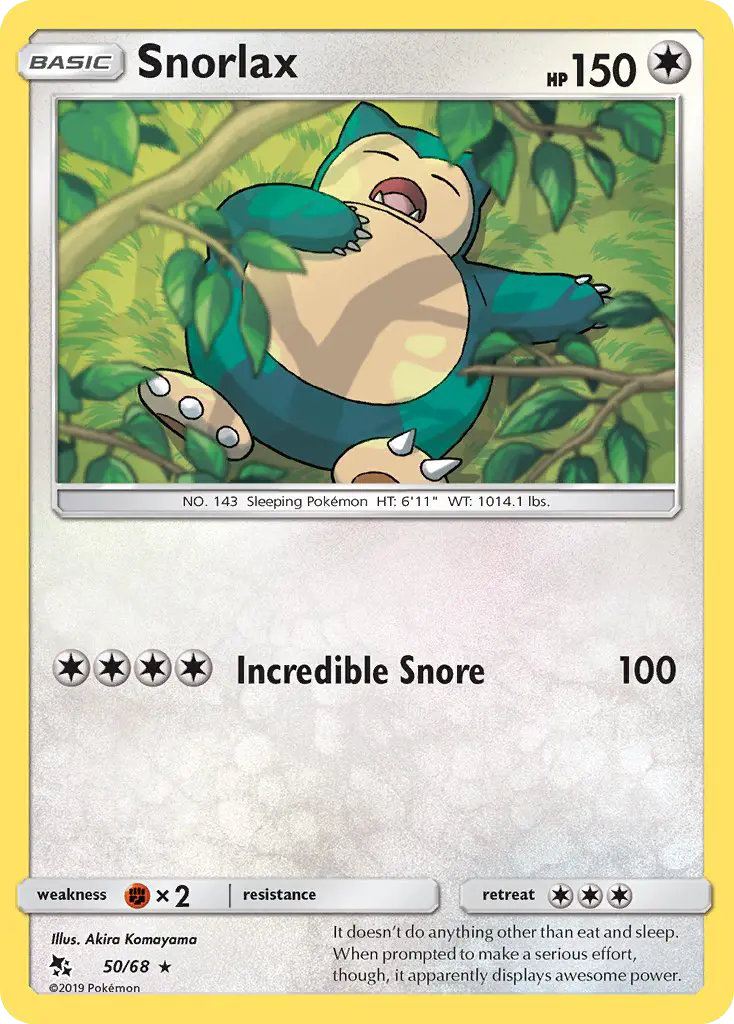Snorlax, Hidden Fates #50