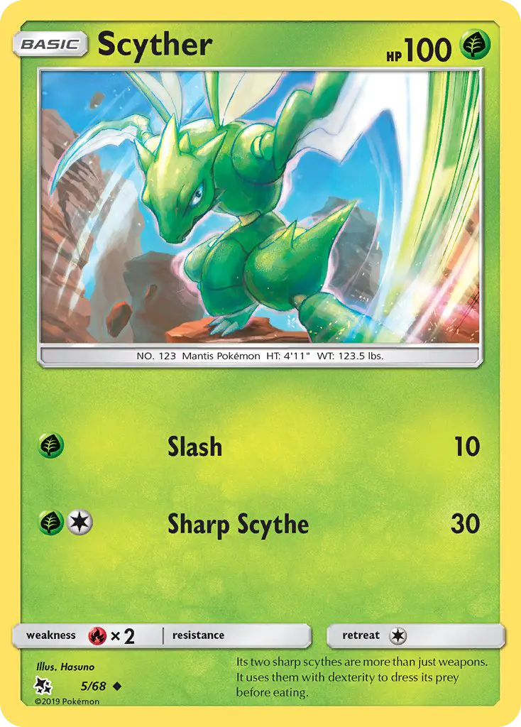 Scyther, Hidden Fates #5