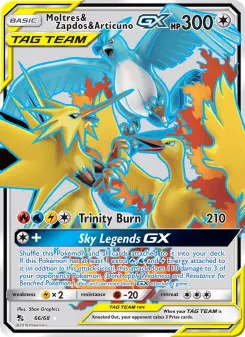 Moltres & Zapdos & Articuno GX, Hidden Fates #66/68