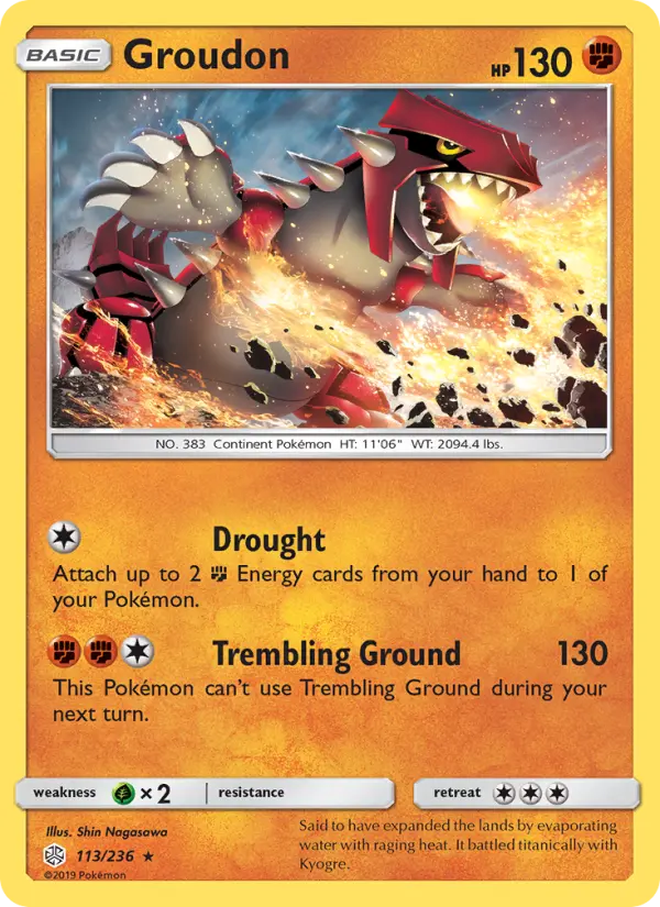 Groudon, Cosmic Eclipse #113