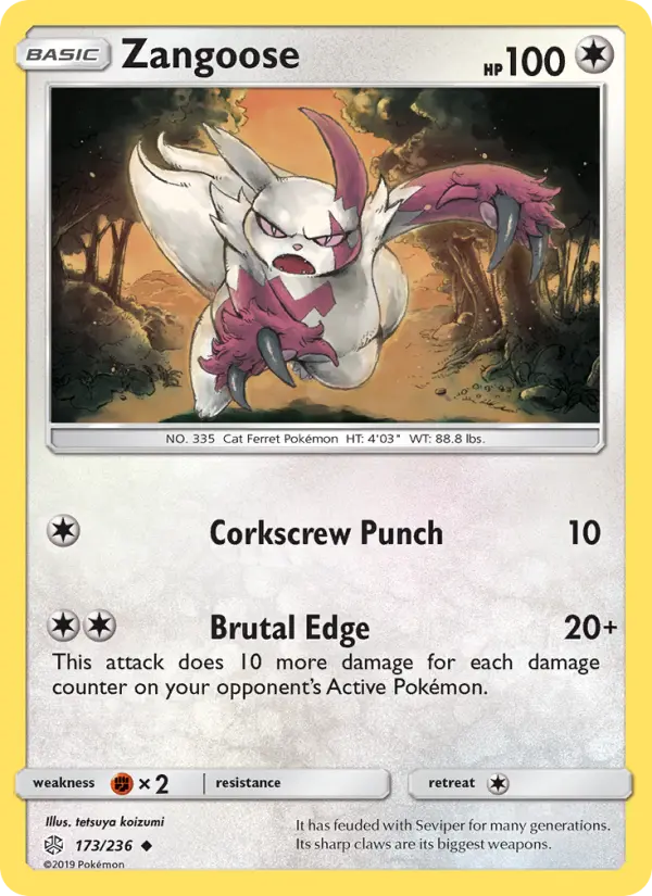 Zangoose, Cosmic Eclipse #173